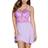 Cosabella Savona Curvy Chemise & G-String Set - Icy Violet/Cape Fuchsia