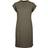 Build Your Brand Turtle Extended Shoulder Dress - Olive