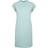 Build Your Brand Turtle Extended Shoulder Dress - Blue Mint