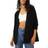 Free People Ottoman Ribbed Cardigan - Black