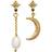 Maanesten Nyla Earrings - Gold/Diamond/Pearl