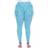 White Mark Women's Leopard Print Leggings Plus Size - Blue