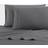 Nautica Solid Bed Sheet Grey (243.84x205.74cm)