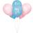 Unique Party Latex Balloons Gender Reveal Boy or Girl 8pcs