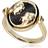 Gemondo Zodiac Onyx Gemini Flip Ring in 18ct Plated