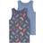 Name It Kid's Gaming Tank Top 2-pack - Stonewash