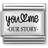 Nomination Classic You & Me Our Story Charm - Silver/Black