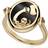 Gemondo Zodiac Onyx Aquarius Flip Ring in 18ct Plated