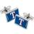 M-Clip Texas Rangers Logo Square Cufflinks