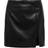 Only Mid Rise Faux Leather Skirt