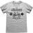 Goonies Unisex Adult Bike Club T-Shirt (Heather Grey)