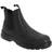 grafters Mens Grain Leather Chelsea Safety Boots (10 UK) (Black)