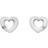 Hot Diamonds Amulets Heart Earrings - Silver/Transparent