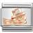 Nomination Composable Classic Link Snowman Charm - Silver/Rose Gold/Transparent