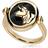 Gemondo Zodiac Onyx Taurus Flip Ring in 18ct Plated