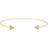 Gemondo Peridot Trilogy Geometric Bangle in 9ct