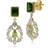Gemondo ECFEWâ¢ 'The Creator' Chrome Diopside & Peridot Floral Drop Earrings