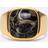 IX Studios Turtle Agate Signet Ring - Brown/Gold