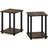 Furinno Simplistic End Småbord 39.6x39.6cm 2st