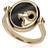 Gemondo Zodiac Onyx Aries Flip Ring in 18ct Plated