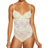 Cosabella Savona Bodysuit - Mignonette/White