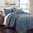 Lush Decor Ravello Pintuck Bedspread Blue (228.6x228.6cm)