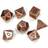 Chessex Solid Metal Copper Rollespils Terninger