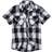 Brandit Checkshirt Half Sleeve Shirt - White/Black