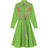 Kenzo Paisley Flower Shirt Dress - Grass