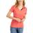 Tommy Hilfiger Women's Cotton Contrast-Trim Polo Top - Geranium