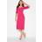 LTS tall bright notch neck midi dress