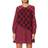 Superdry Vävd Check Mini Casual Dress - Marin Rutig