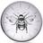 Hestia Monochrome Bumblebee Wall 30cm Wall Clock