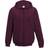 AWDis Plain Hooded Full Zip Hoodie - Burgundy