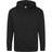 AWDis Plain Hooded Full Zip Hoodie - Deep Black