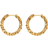 IX Studios Crunchy Edge Earrings - Gold