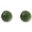Ole Lynggaard Lotus Stud Earrings - Silver/Green
