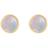 Ole Lynggaard Lotus Stud Earrings - Gold/Opal