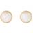 Ole Lynggaard Lotus Stud Earrings - Gold/Moonstone