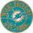 Fan Creations Miami Dolphins Distressed Round Sign Board