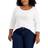 Tommy Hilfiger 3/4 Sleeve T-shirt Plus Size - Bright White