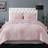 Christian Siriano Georgia Rouched Duvet Cover Pink (228.6x228.6cm)