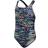 Speedo Girl's Allover Medalist Swimsuit - Black/Blue (812520-G674)