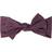 Copper Pearl Knit Headband Bow - Plum