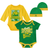 Mitchell & Ness Seattle Supersonics Hardwood Classics Bodysuits & Cuffed Knit Beanies Set Infant