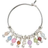 Stine A Petit Rainbow Hoop Earrings - Silver/Multicolour