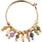 Stine A Petit Rainbow Hoop Earrings - Gold/Multicolour