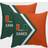 NCAA University of Miami Side Arrow Complete Decoration Pillows Multicolour (40.64x40.64cm)