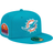 New Era Miami Dolphins Patch Up 1993 Pro Bowl 59FIFTY Fitted Hat - Aqua