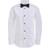 Calvin Klein Kid's Husky Tuxedo Shirt & Bow Tie Box Set - White